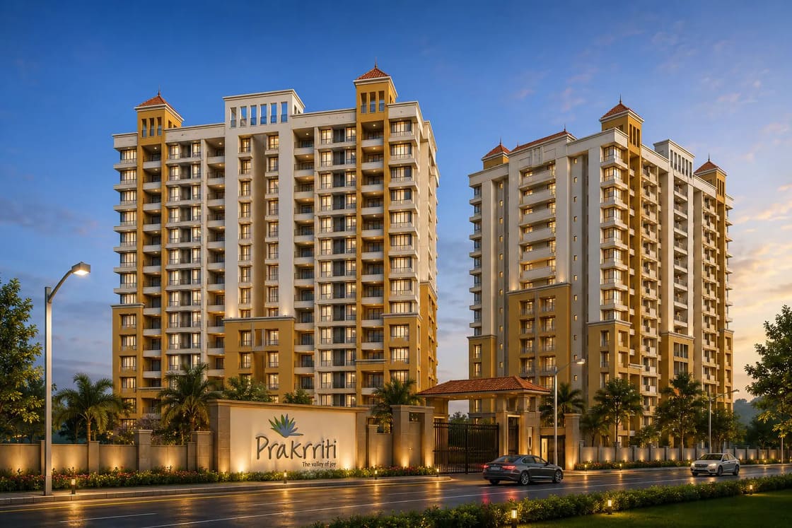 Green Vistas Prakrriti, Block 1 and 2 elevation