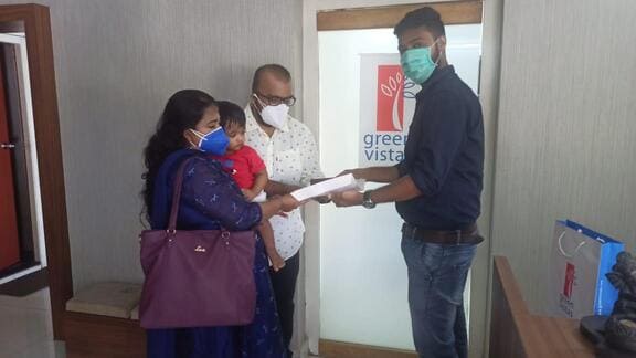 Green Vistas key handover, happy client
