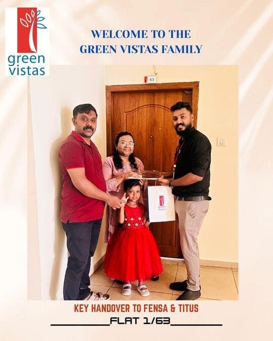 Green Vistas key handover, happy client